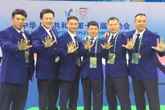 承示范团助力中华人民共和国第十三届全国运动会跆拳道比赛